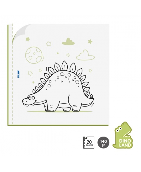 Värvimisvihik MILAN Dino Land