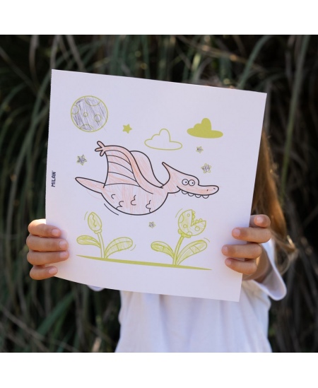 Värvimisvihik MILAN Dino Land