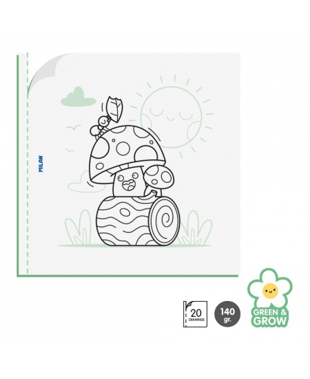 Värvimisvihik MILAN Green & Grow