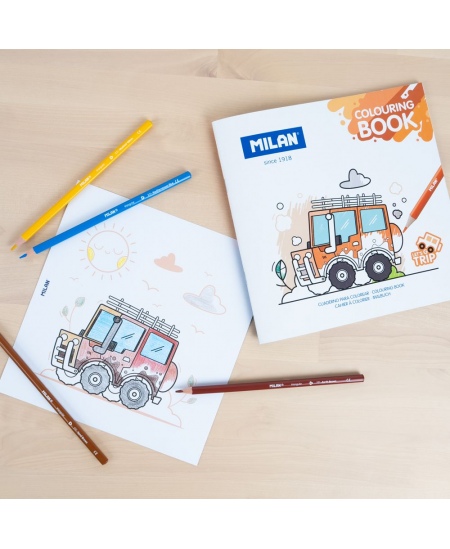 Värvimisvihik MILAN Let´s Go Trip