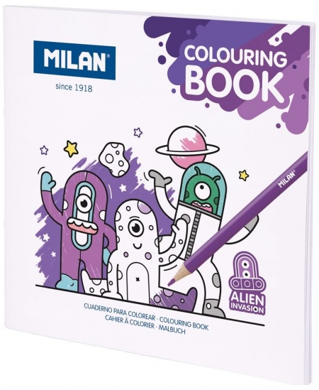 Värvimisvihik MILAN Alien Invasion