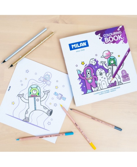 Värvimisvihik MILAN Alien Invasion