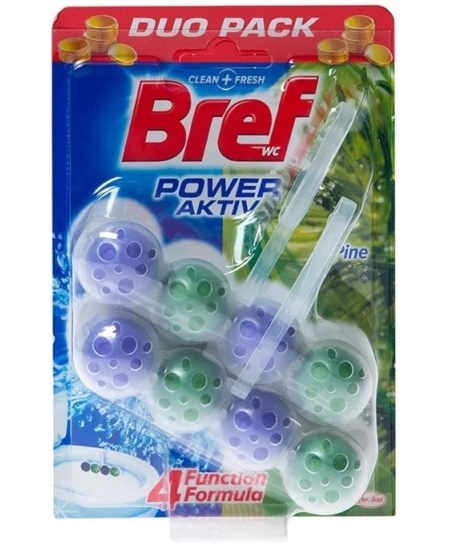 WC-värskendaja BREF POWER ACTIVE PINE, 2x50 g