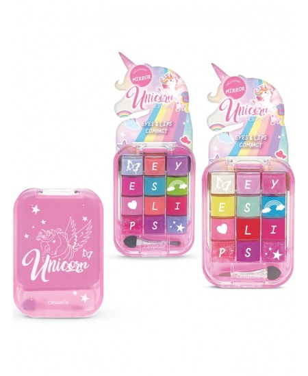 Kompaktne meigipalett CASUELLE Unicorn Silmad ja huuled