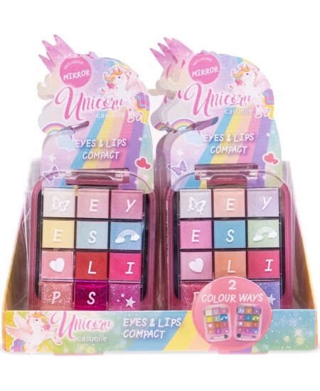 Kompaktne meigipalett CASUELLE Unicorn Silmad ja huuled