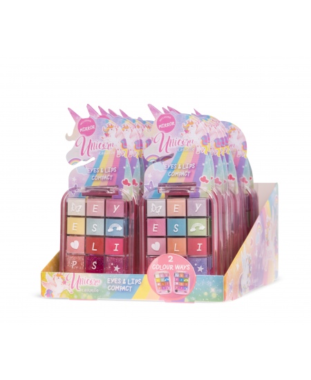 Kompaktne meigipalett CASUELLE Unicorn Silmad ja huuled