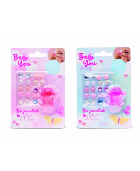 Kõrvarõngad ja sõrmus huuleläikega komplektis CASUELLE BeYou Vaarikas