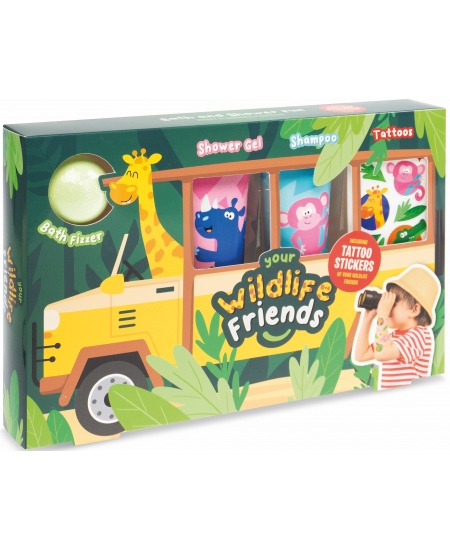 Tätoveeringutega vannikomplekt WILDLIFE FRIENDS