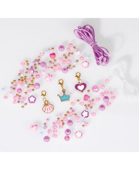 Käevõrude valmistamise komplekt LITTLE PRINCESS Kroon ja karbike, 5 tk.