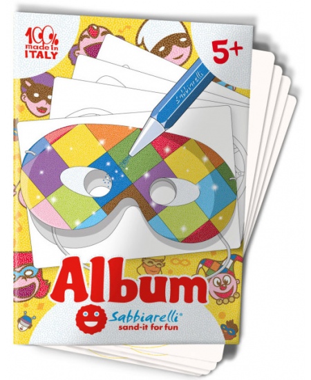 Joonistusalbum liivaga joonistamiseks SABBIARELLI Masks