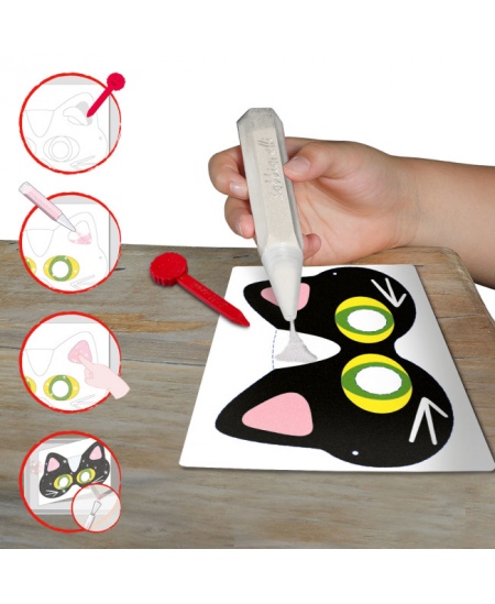 Joonistusalbum liivaga joonistamiseks SABBIARELLI Masks