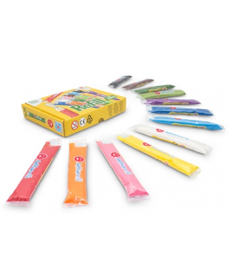 Liivakomplekt albumitele SABBIARELLI, 12 värvi, 50 g tükk