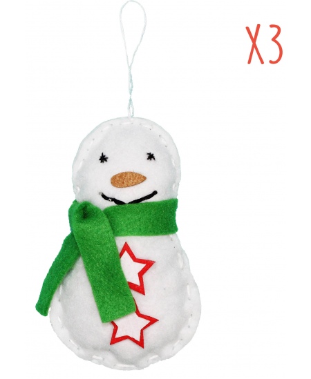 Õmbluskomplekt SODERTEX Lumememmed, 3 tk.