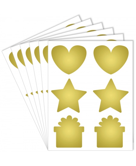 Kraabitavad kleebised peidetud sõnumite jaoks LOOLIPO Gold, 36 tk.