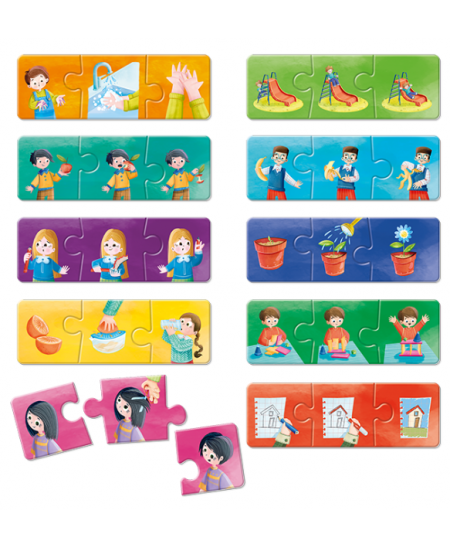 Montessori mäng-loogikapusle LUDATTICA Enne ja pärast (3+)