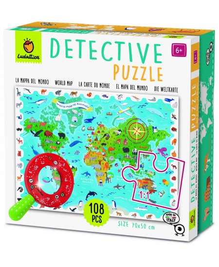 Detektiivipusle LUDATTICA Loomade kaart, 108 osa