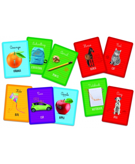Montessori kaardimäng LUDATTICA Inglise keel lõbu pärast (4+)