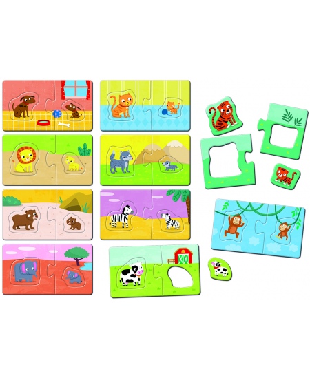 Montessori mäng-loogikapusle LUDATTICA Vanemad ja lapsed (3+)