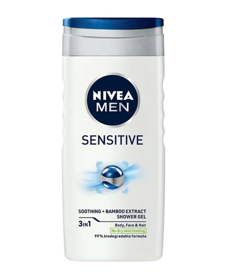 Dušigeel meestele NIVEA Sensitive, 250 ml