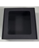 Kiirsulguv aknaaugu ja kaanega kingikarp, 185x195x75 mm, must, 1 tk