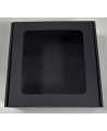 Kiirsulguv aknaaugu ja kaanega kingikarp, 185x195x75 mm, must, 1 tk