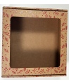 Kiirsulguv aknaaugu ja kaanega kingikarp RAUDONA UOGA, 220x220x90 mm, pruun, 1 tk