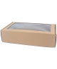 Kiirsulguv aknaaugu ja kaanega kingikarp, 350x240x85 mm, pruun, 1 tk