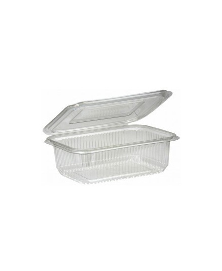 Ühekordne salatikarp, ruudukujuline, kaanega, PET, 12,5 x 14 x 5,5 cm, 100 tk