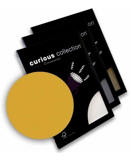 Dekoratiivpaber CURIOUS METALLICS Super Gold, 120 g/m2, A4, 50 lehte