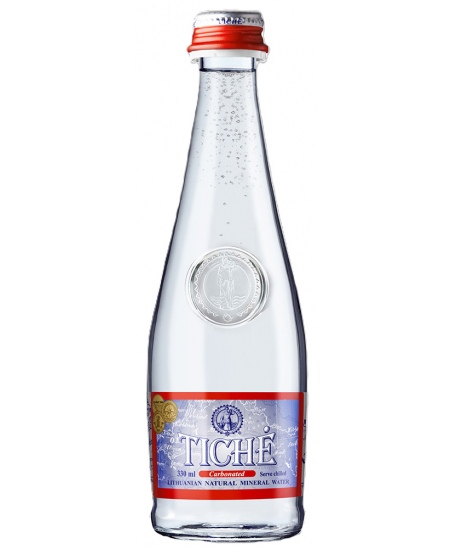 Mineraalvesi TICHE, gaseeritud, 330 ml, klaaspudelis