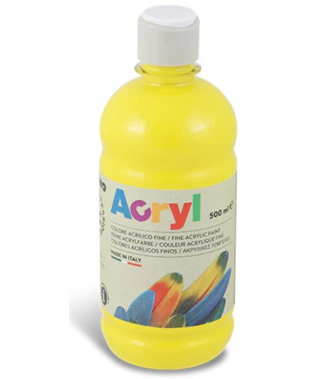 Akrüülvärv PRIMO, kollane, 500 ml