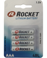 Patareid ROCKET Lithium FR03 (AAA), liitium, 4 tk