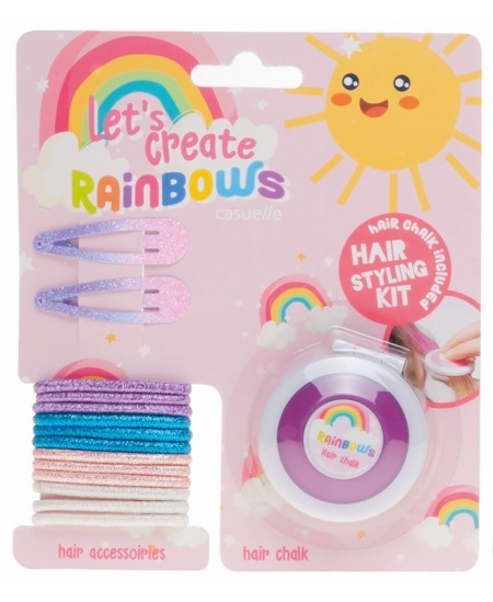 Juuksevärvide ja aksessuaaride komplekt LET´S CREATE RAINBOWS Lilla