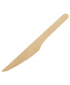 Puidust ühekordsed noad, 16 cm, pruunid, 100 tk