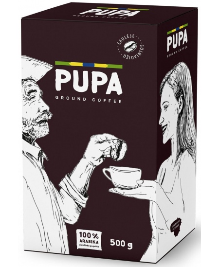 Jahvatatud kohv PUPA, 500 g