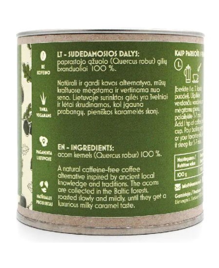 Jahvatatud tammetõrukohv, 100 g