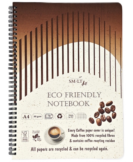 Spiraalmärkmik SM-LT ECO Art, A4, 70 lehte, ruutudega
