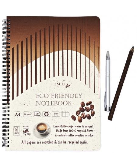 Spiraalmärkmik SM-LT ECO Art, A4, 70 lehte, ruutudega