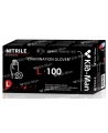 Ühekordsed nitriilkindad KID-MAN, L-suurus, mustad, 100 tk