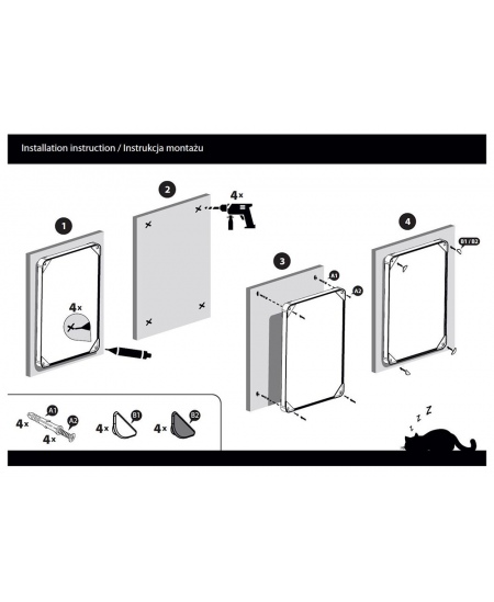 Vilttahvel MEMOBE, 90x60 cm