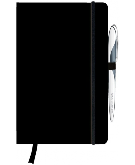 Märkmik HERLITZ, A5, ruudud, must