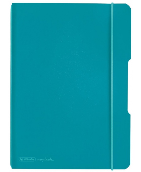 Märkmik HERLITZ kummipaelaga, A5, ruudud, sinine