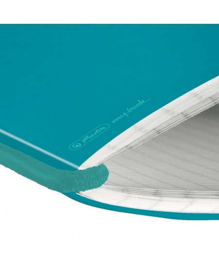 Märkmik HERLITZ kummipaelaga, A5, ruudud, sinine