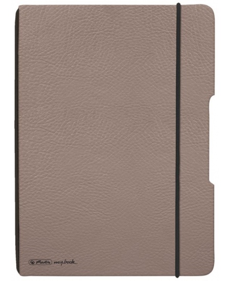 Märkmik HERLITZ kustutuskummiga, A5, täpid, hall