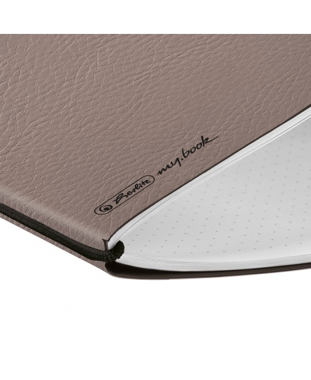 Märkmik HERLITZ kustutuskummiga, A5, täpid, hall