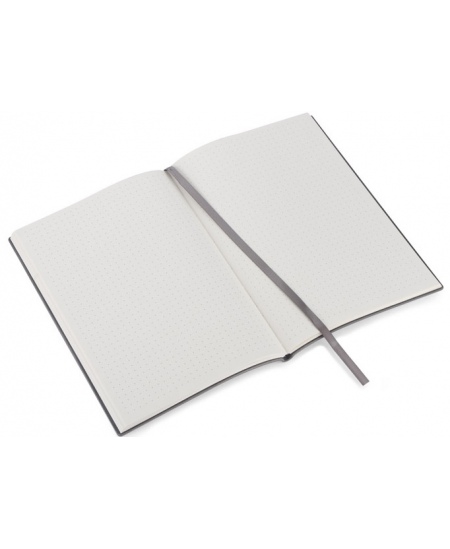 Märkmik FLAF, A5, täpid, eco-nahk, hall