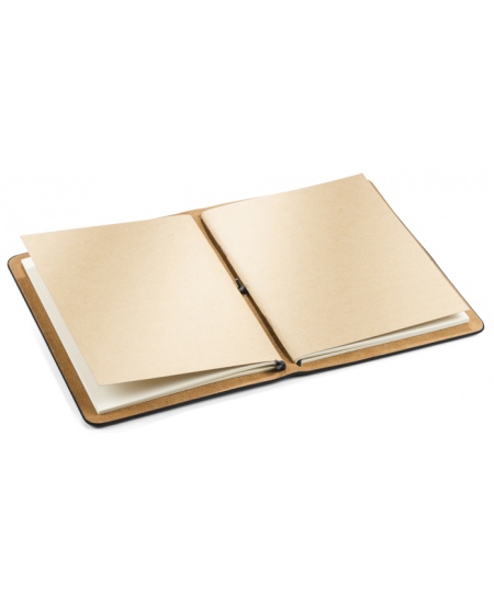 Märkmik RETRO, A5, jooneline, eco-nahast, must