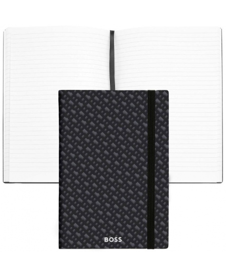 Märkmik BOSS MONOGRAM, A5, jooneline, must