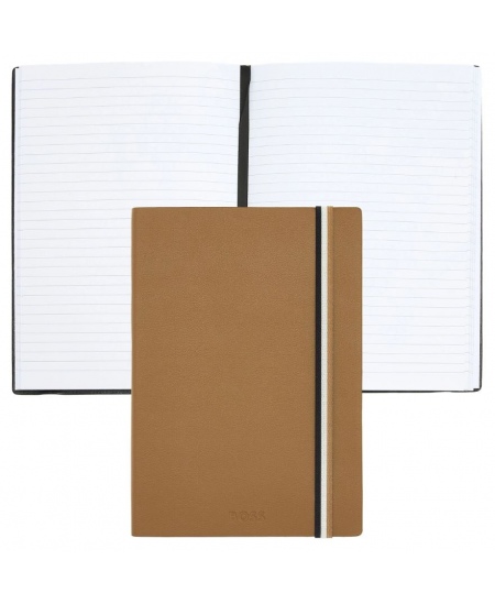 Märkmik BOSS ICONIC CAMEL, A5, jooneline, pruun