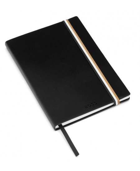 Märkmik BOSS ICONIC BLACK, A5, jooneline, must